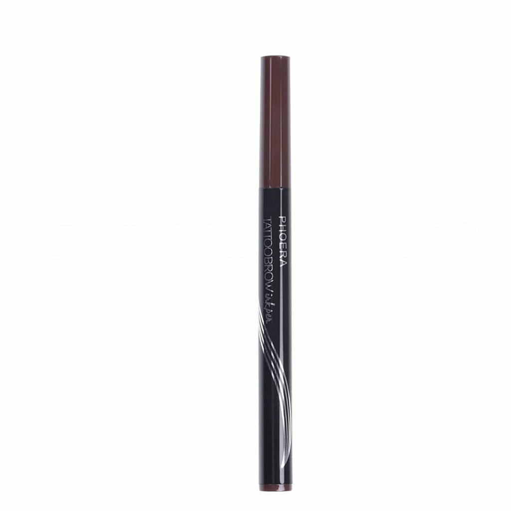 PHOERA Eyebrow Tattoo Pen - Microblading Eyebrow Pencil with a Micro-Fork Tip Applicator Creates Natural Looking Brows Effortlessly and Stays on All Day, Great Choice and Gift (BROWN)
