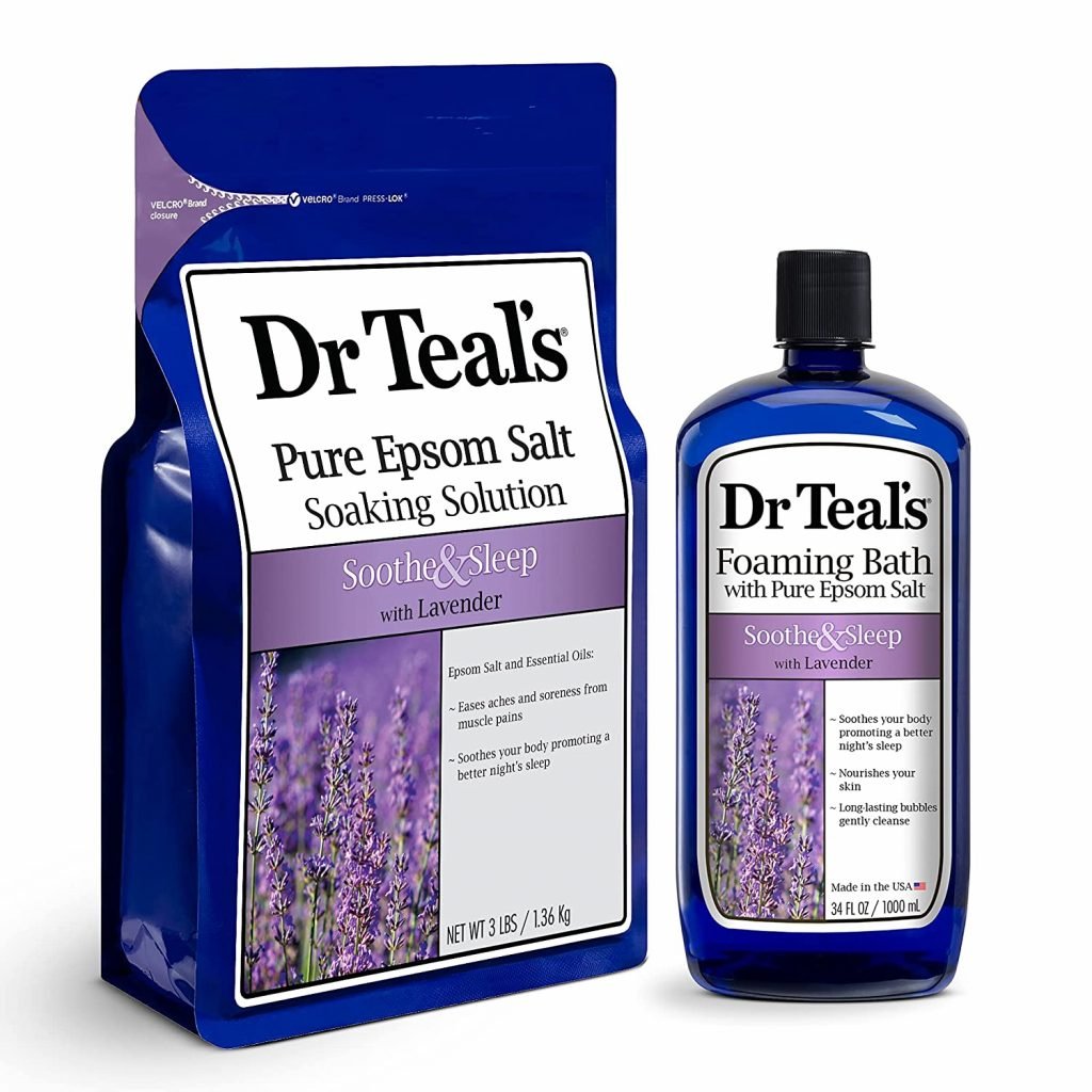 Dr Teal's Pure Epsom Salt Soaking Solution and Foaming Bath, Lavender