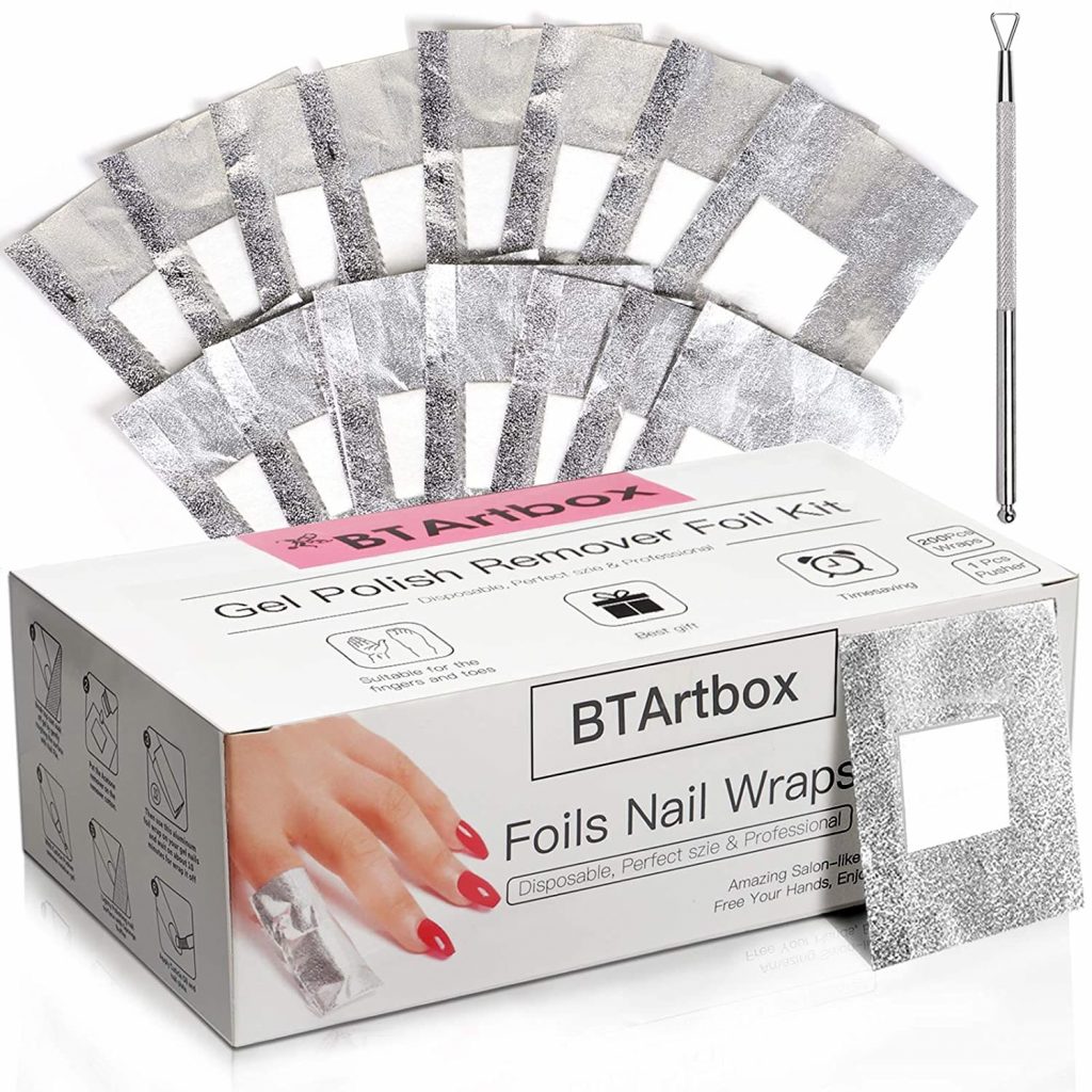 aluminum foil for gel nail polish removal