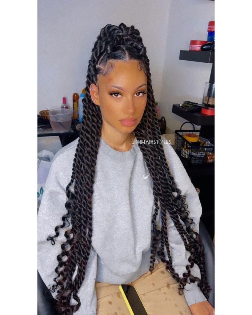 Curly Lemonade Braids