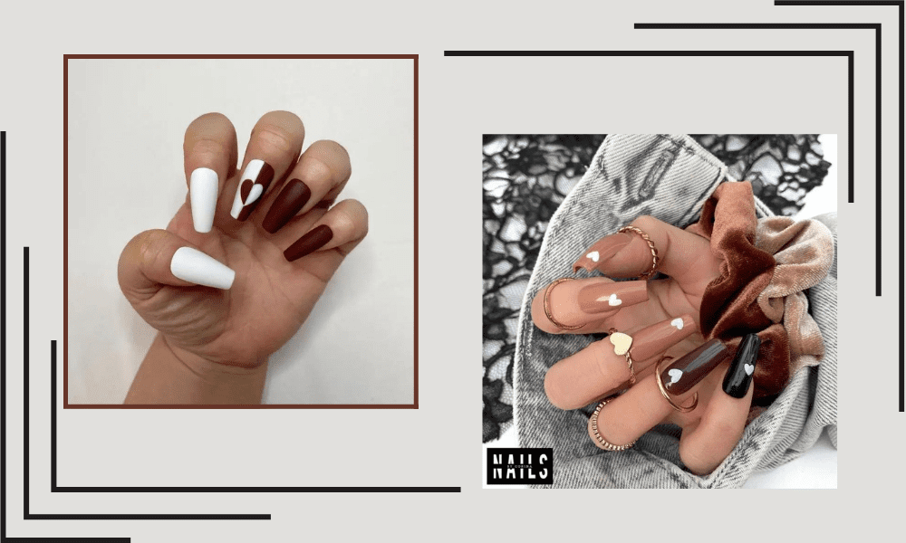 Simple Heart Nail Designs