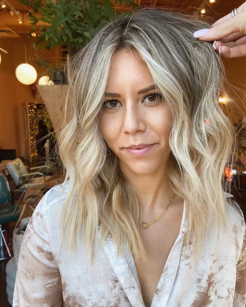 perfect brown hair with blonde highlights