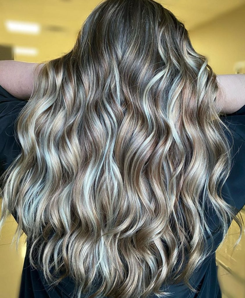 Give your hair brown shades and a few blonde highlights and embrace the beautiful change