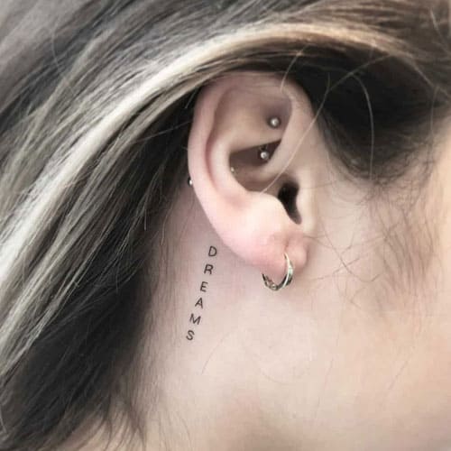 Under-ear Dreams Tattoos