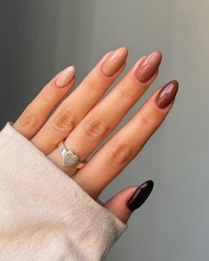 Chocolate Neutral Nails