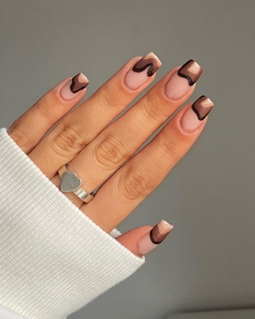 Brown Nude Nails