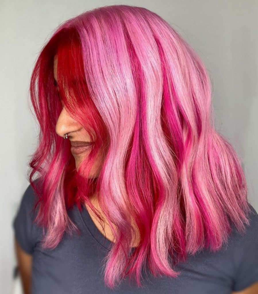 Moving Lava sunset Hair