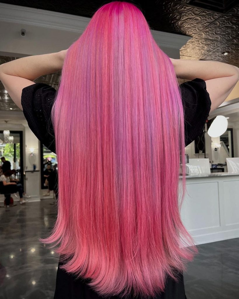 Fading Slate sunset Hair