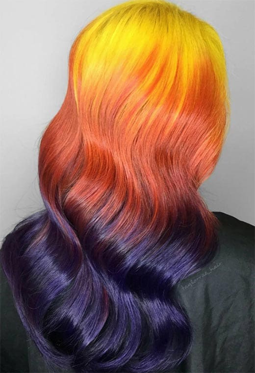 Day to Night Sunset Hair
