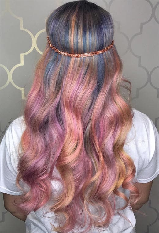 Melting Rocks sunset Hair