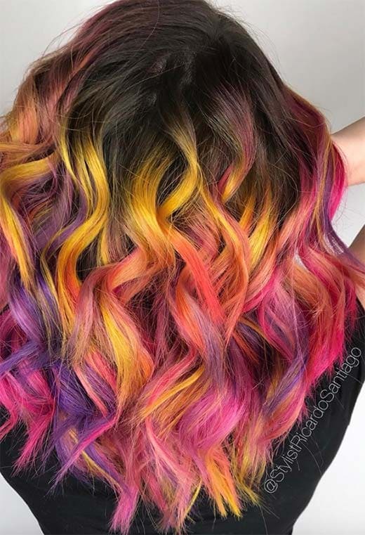 Splash Hues sunset Hair