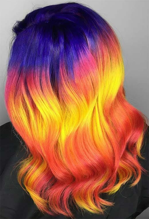 Dusk Till Dawn sunset Hair