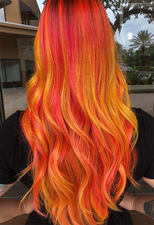 Furious Lava sunset Hair