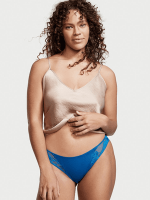 Victoria secret blue lace panty