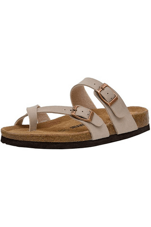 Women's Cushionaire Luna Cork footbed Sandal with +Comfort