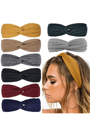 Headbands for Women Twist Knotted Boho Stretchy Hair