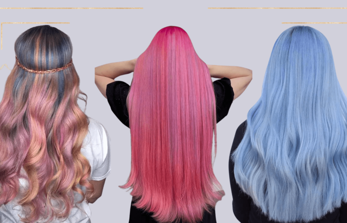 women with sunset hair